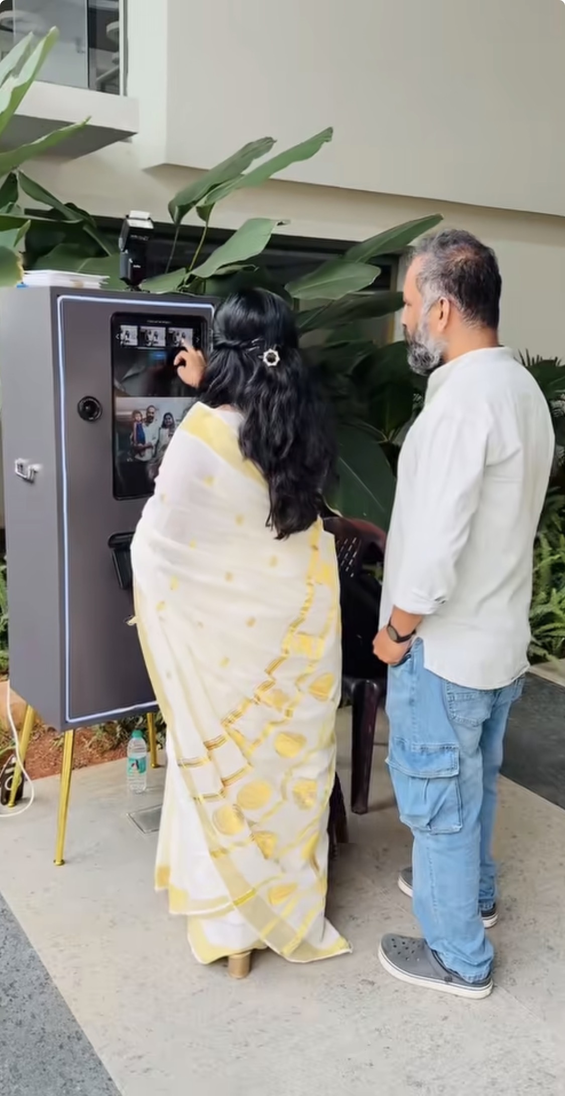 Family using KumaBooth